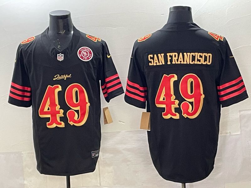 Men 2025 San Francisco 49ers #49 San francisco black 5th generation Nike Limited NFL Jersey style 003->san francisco 49ers->NFL Jersey